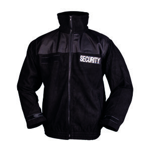 SECURITY fleecová bunda Mil-Tec® - černá (Velikost: L)